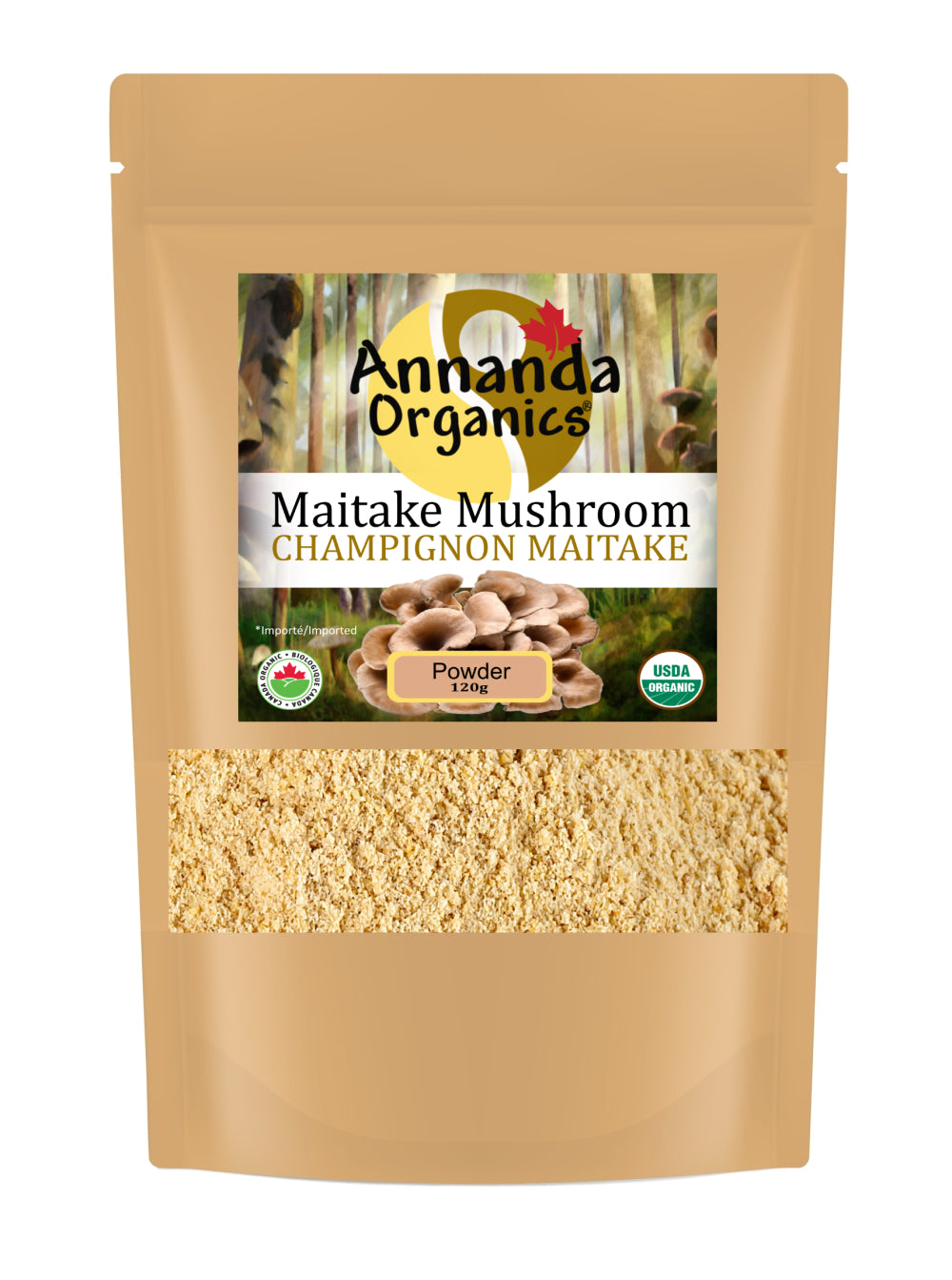 Organic Maitake Mushroom powder - Annanda Organics